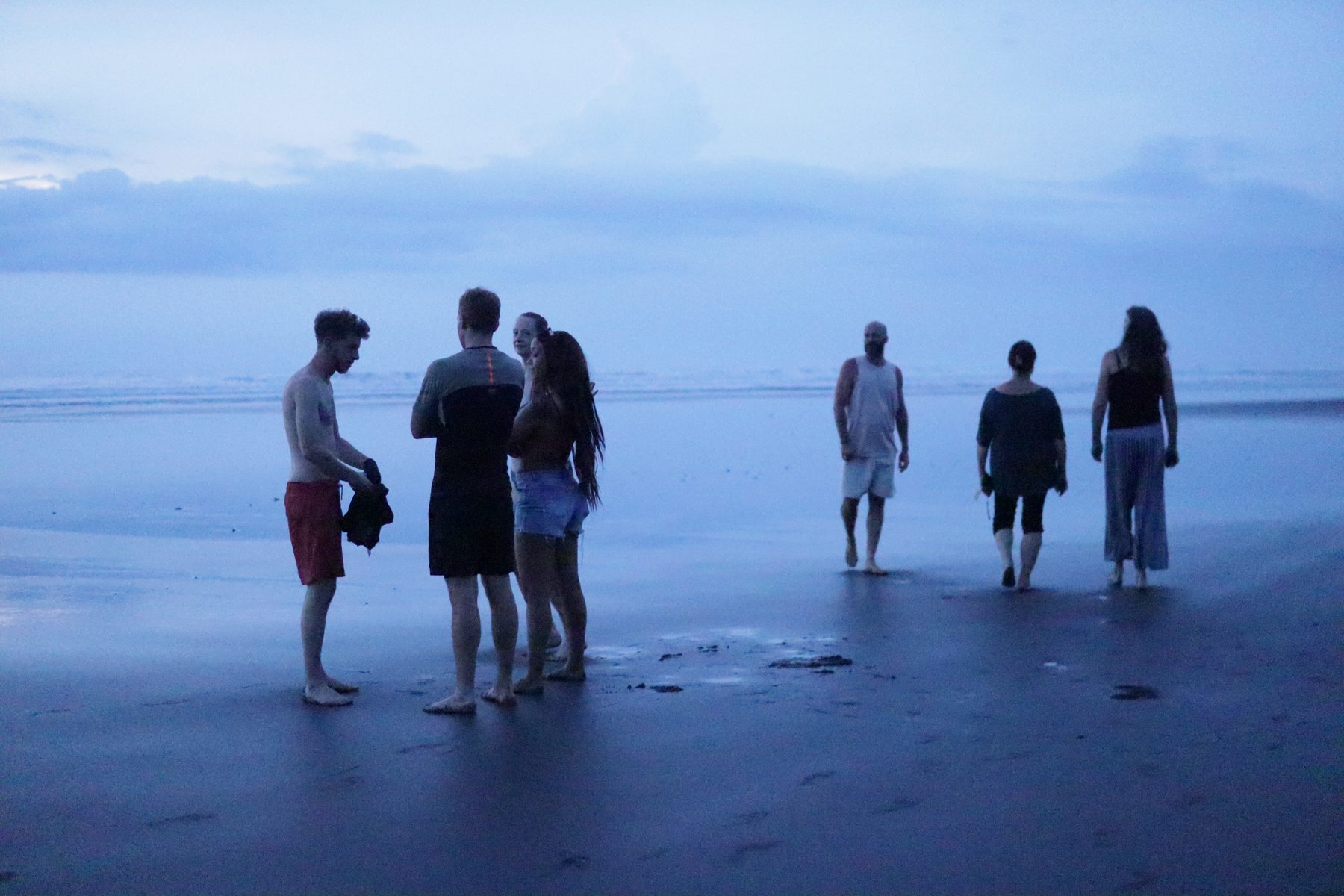 The West Bali shoreline settling into dusk
